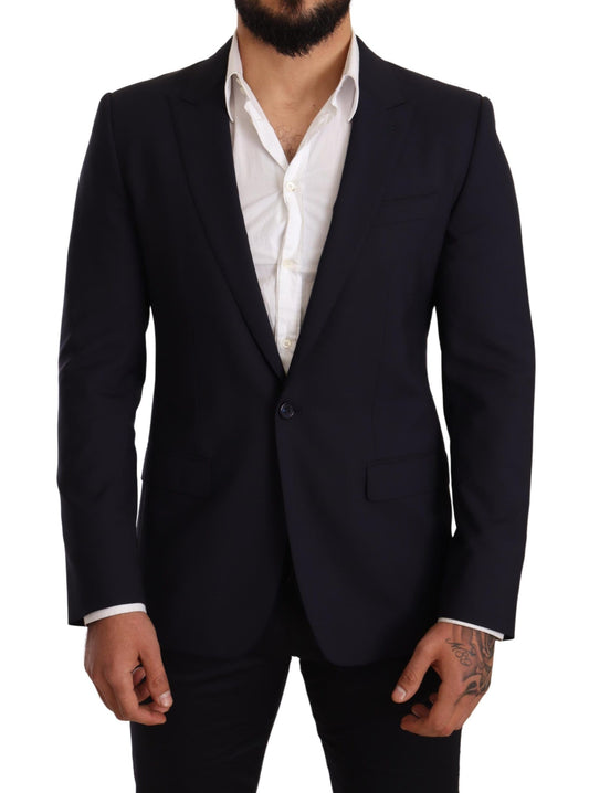 Dolce &amp; Gabbana Elegant Navy Martini Blazer fra kendte Tailors