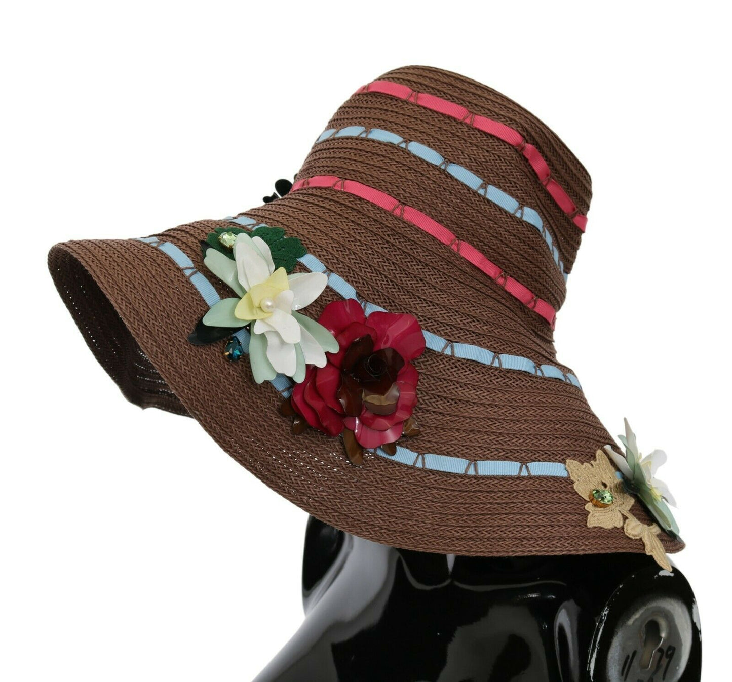 Dolce &amp; Gabbana Elegant Floppy Blomsterhat med bred skygge