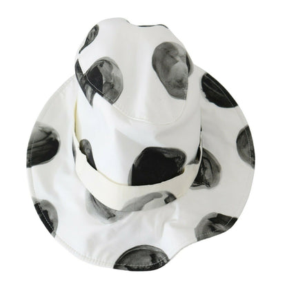 Dolce &amp; Gabbana Polka Dot Bomuld Bucket Hat - Hvid &amp; Sort