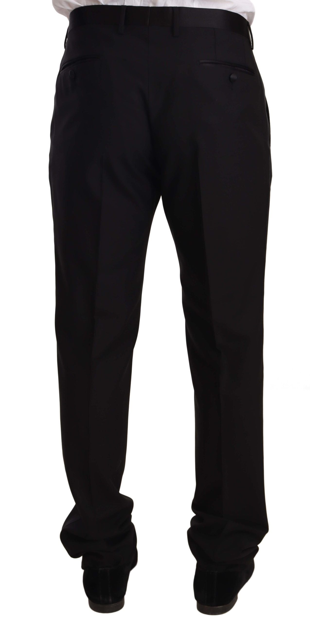 Dolce &amp; Gabbana Elegant Sort Skinny Tuxedo Bukser