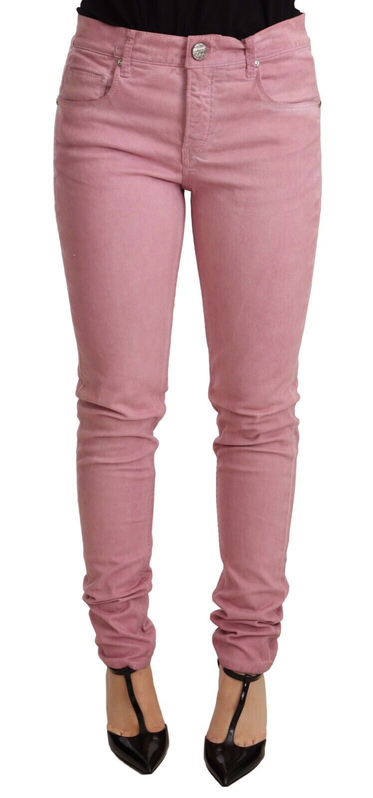 Acht Elegant Slim Fit Pink denim jeans