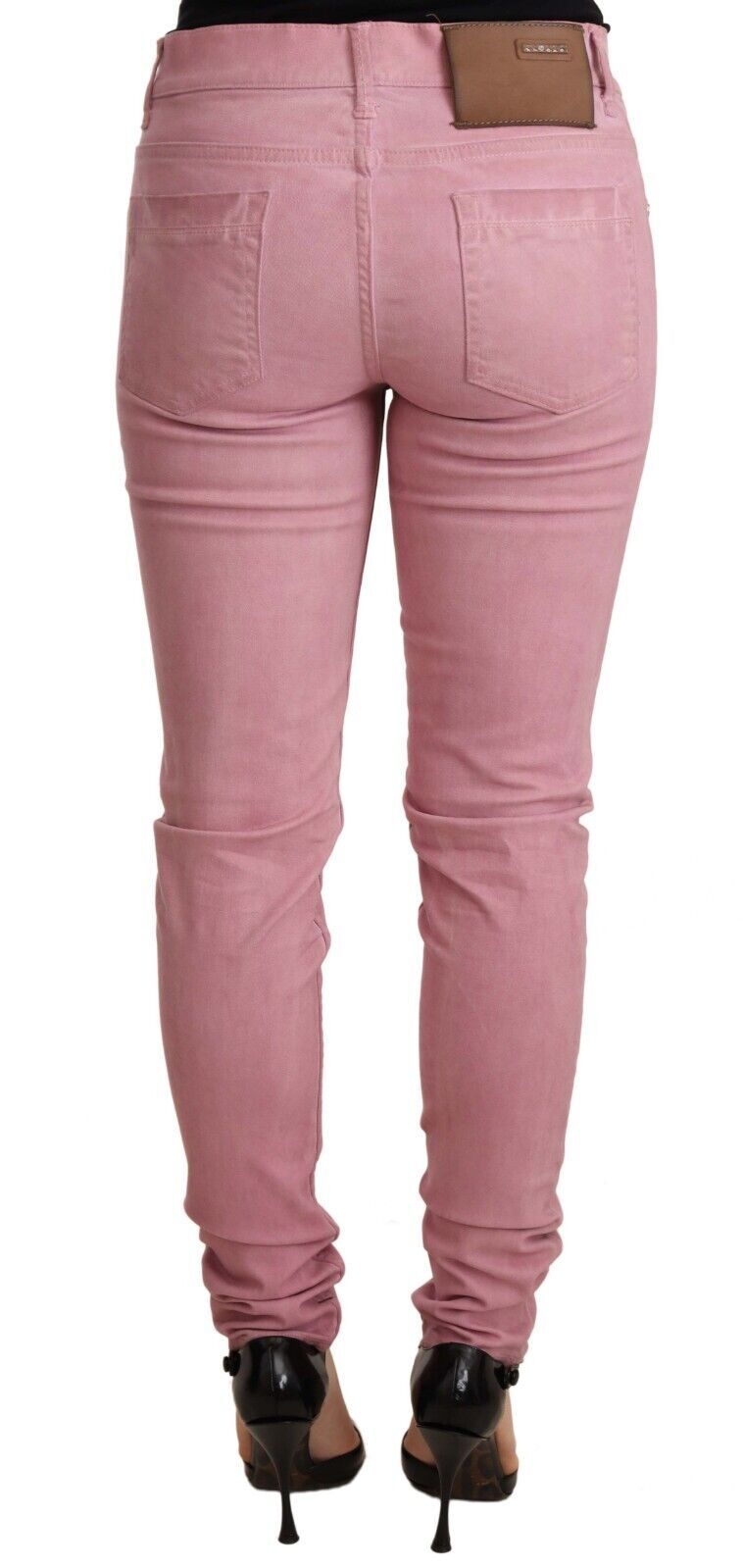 Acht Elegant Slim Fit Pink denim jeans