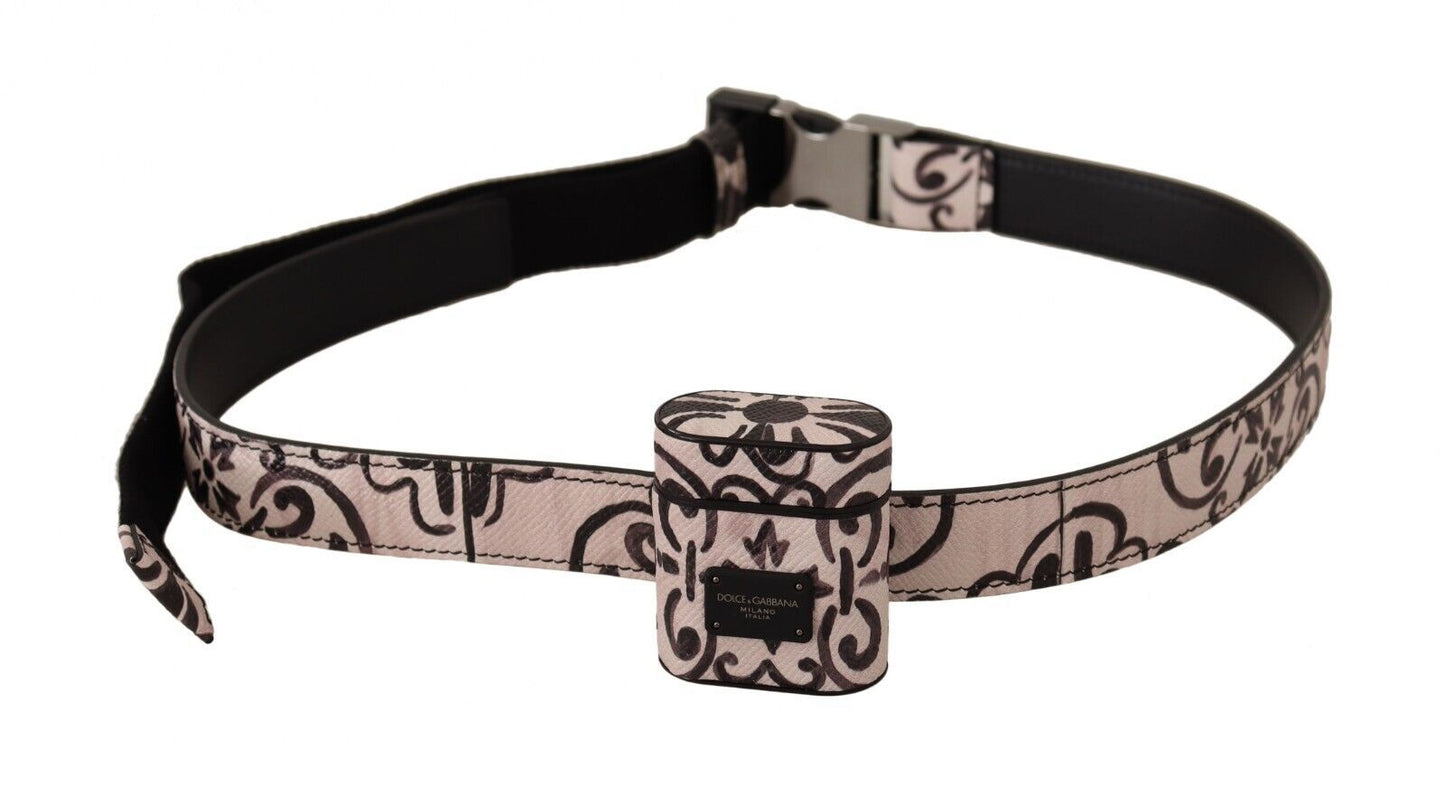 Dolce &amp; Gabbana Chic Monokrom Læderetui til Airpods