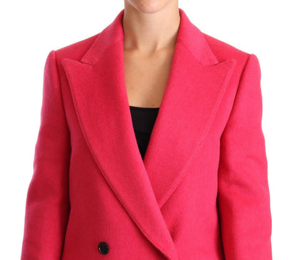 Dolce &amp; Gabbana Elegant Pink Uld-Kashmir Frakke