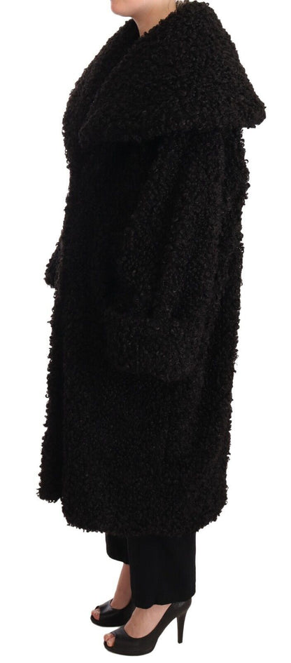 Dolce &amp; Gabbana Elegant Sort Pels Cape Trenchcoat