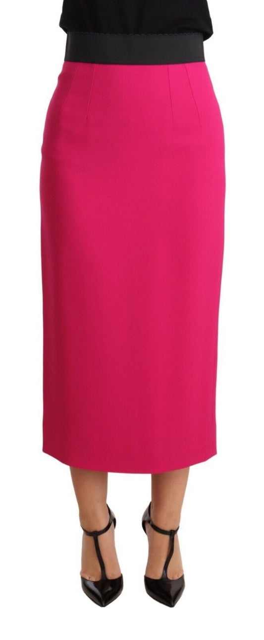 Dolce &amp; Gabbana Elegant højtaljet blyantnederdel i pink