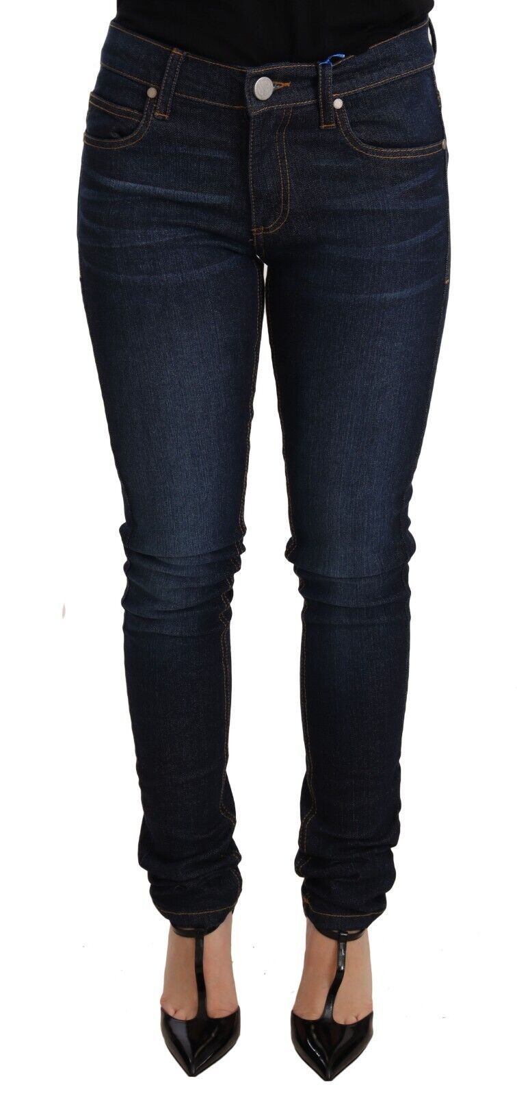 Versace Jeans Elegante skinny designerjeans med lav talje