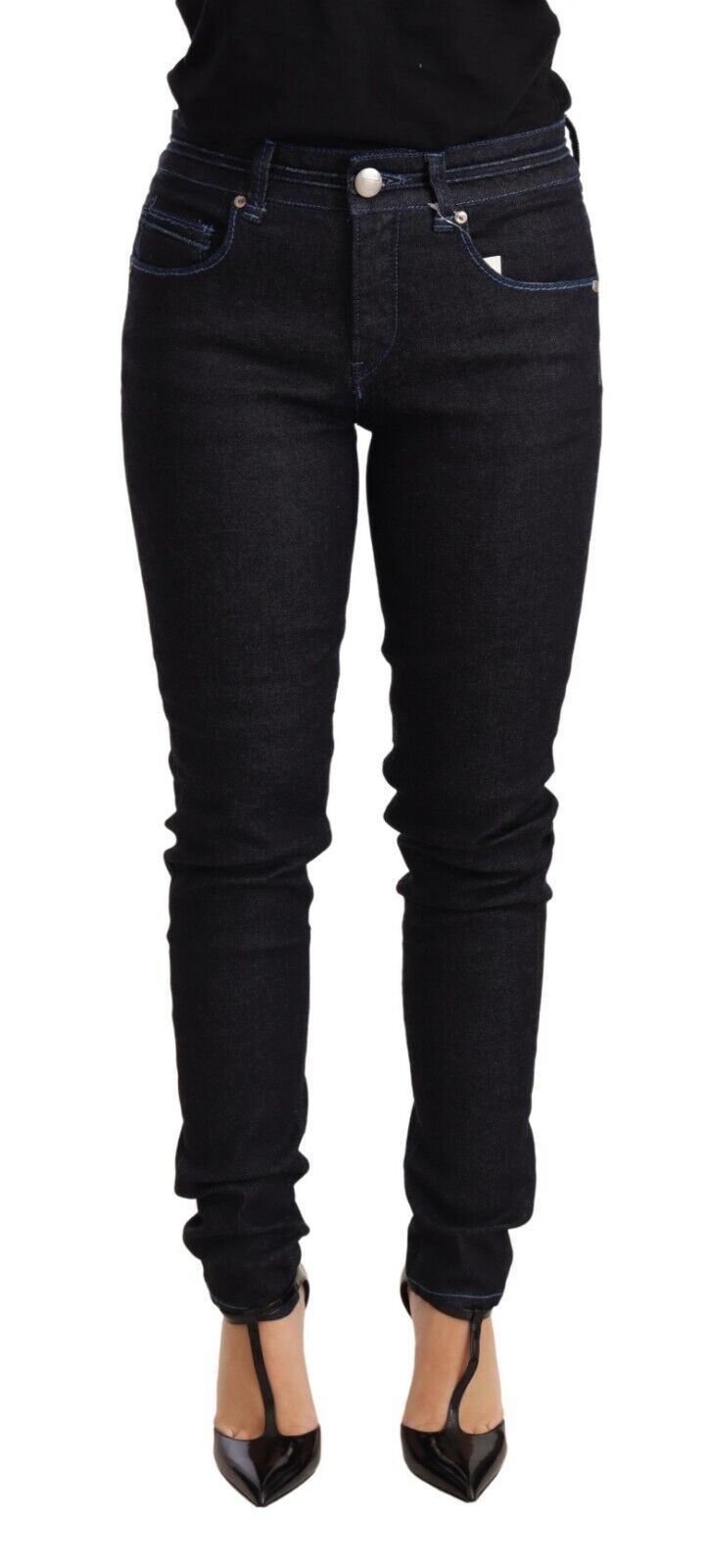 Acht slank lavtaljet skinny denim