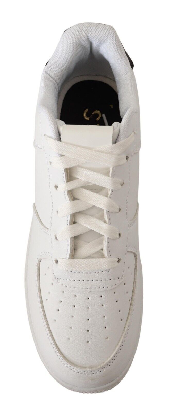 SIGNS Chikke hvide læder Low Top sneakers