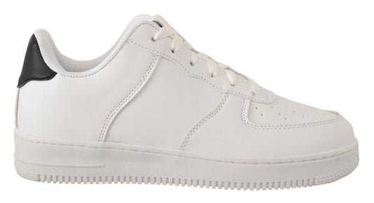 SIGNS Chikke hvide læder Low Top sneakers