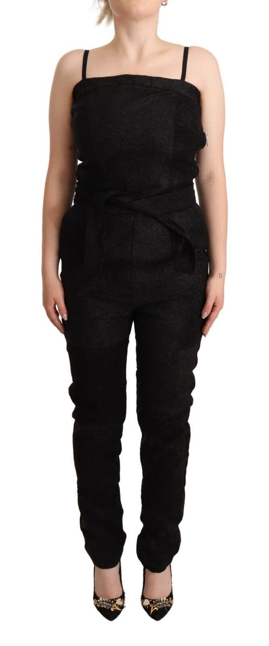 La Maison du Couturier Elegant Ærmeløs Jumpsuit Kjole i Sort
