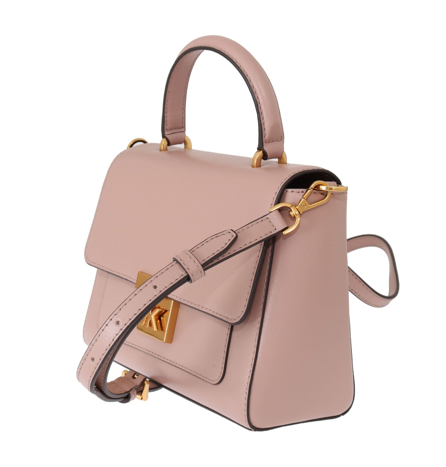 Michael Kors Elegant Pink Mindy Skuldertaske i læder