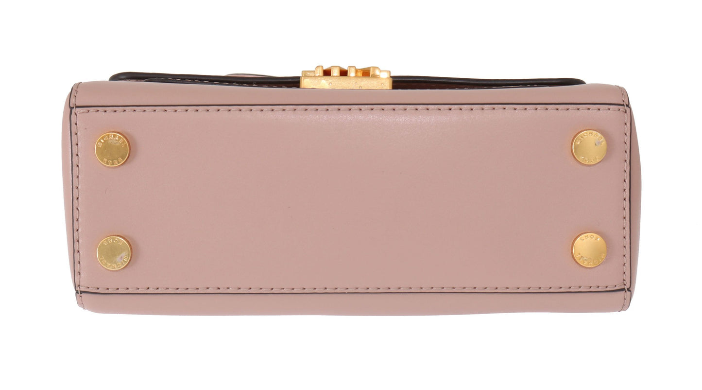 Michael Kors Elegant Pink Mindy Skuldertaske i læder