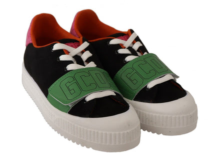 GCDS Stilfulde flerfarvede lave sneakers med snørebånd