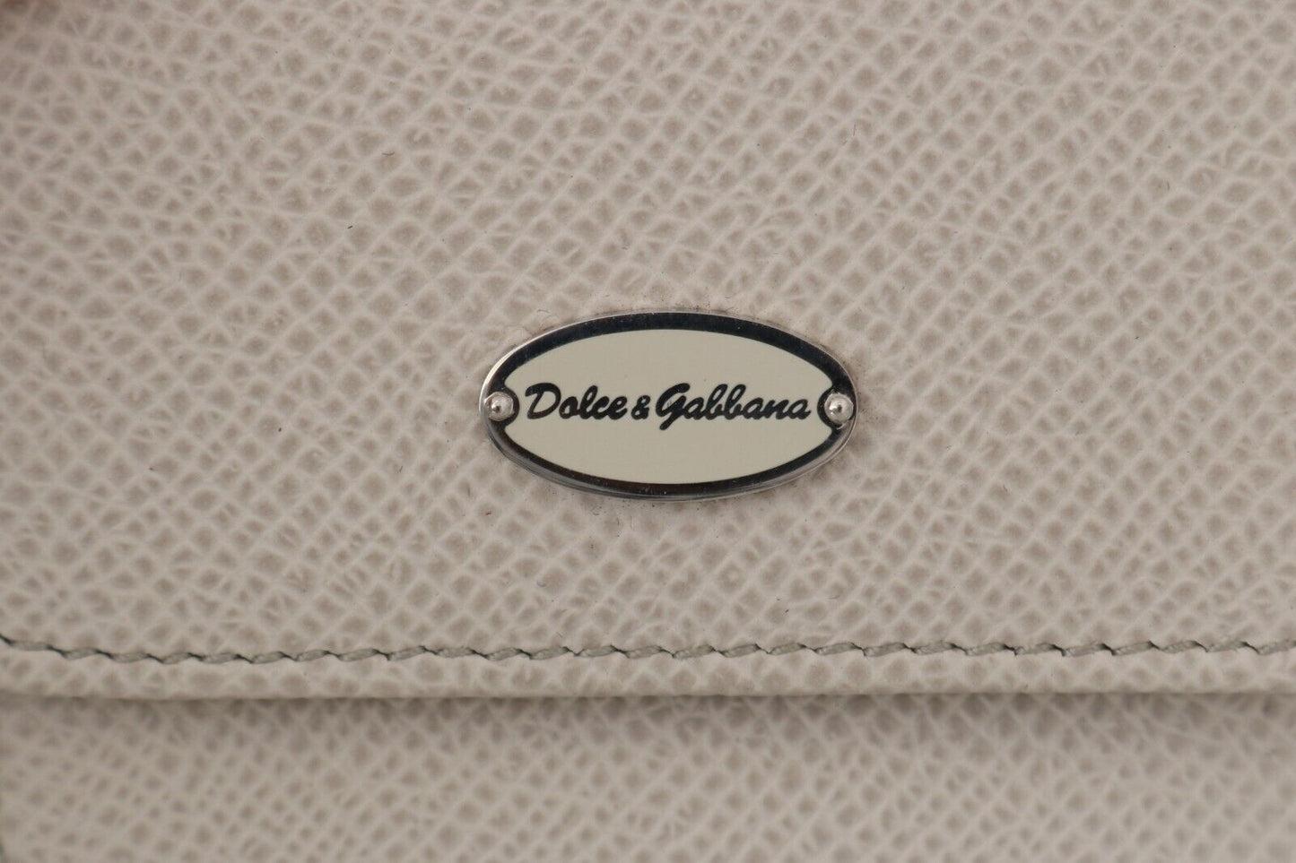 Dolce &amp; Gabbana Chic hvid læder kondom etui tegnebog