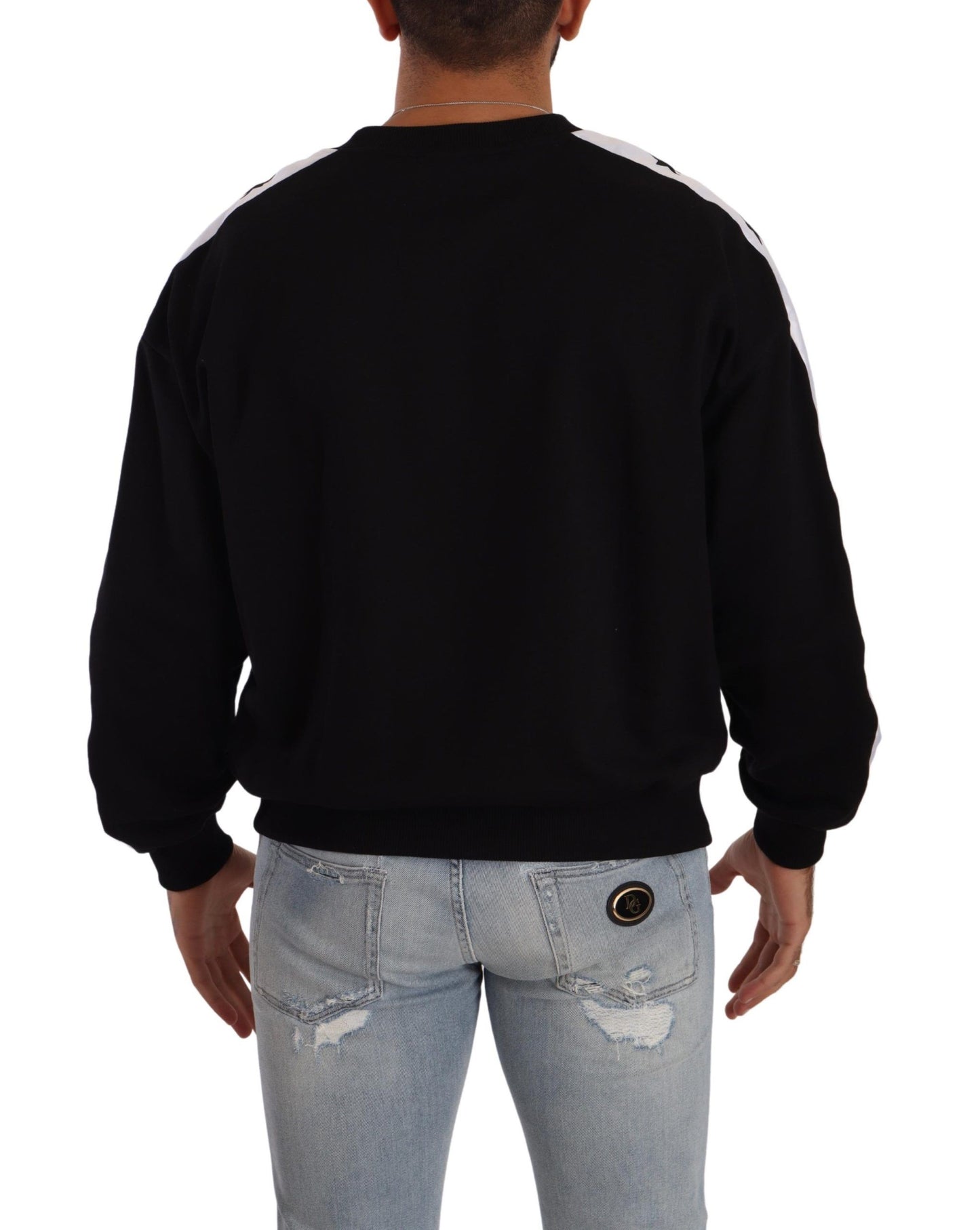 Dolce &amp; Gabbana Elegant Crown 1984 sweater med rund hals