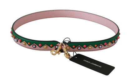 Dolce &amp; Gabbana Elegant Flerfarvet Læder Skulderrem