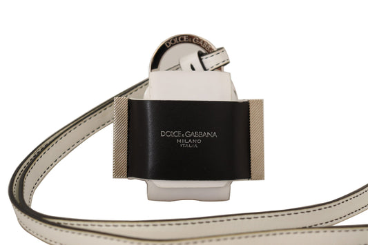 Dolce &amp; Gabbana Chic læder Airpods etui i sort/hvid