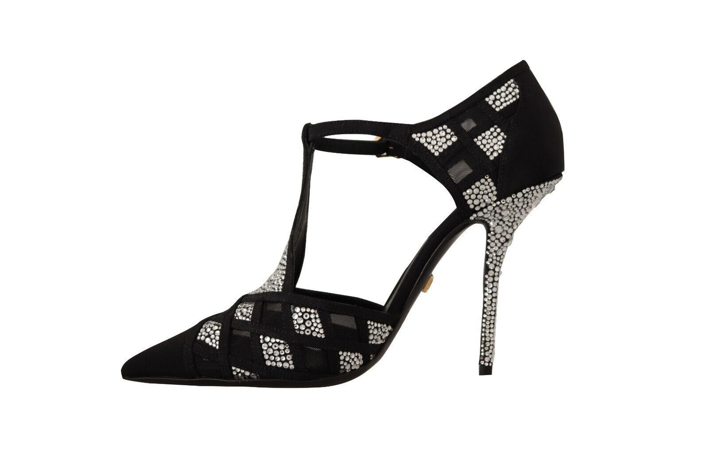 Dolce &amp; Gabbana Elegante Krystaludsmykkede Pumps i Ruskind