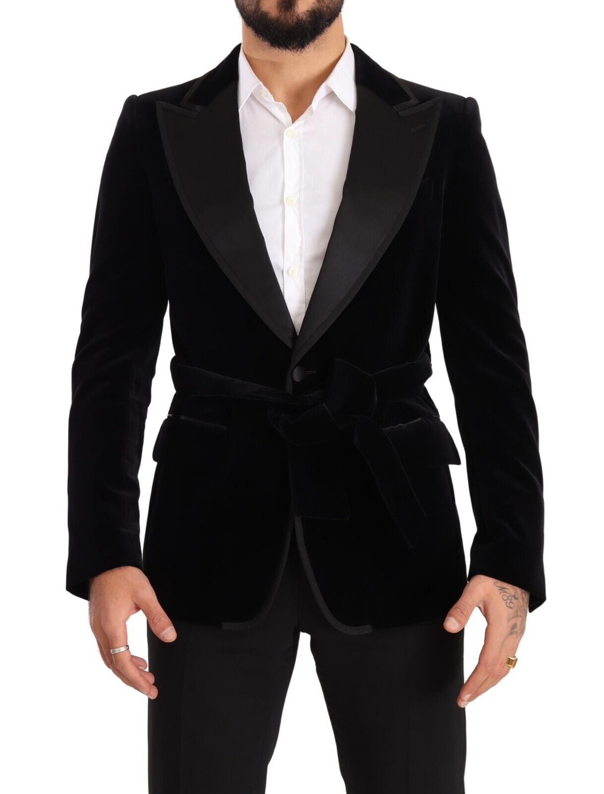 Dolce &amp; Gabbana Elegant Single Breasted Velvet Blazer