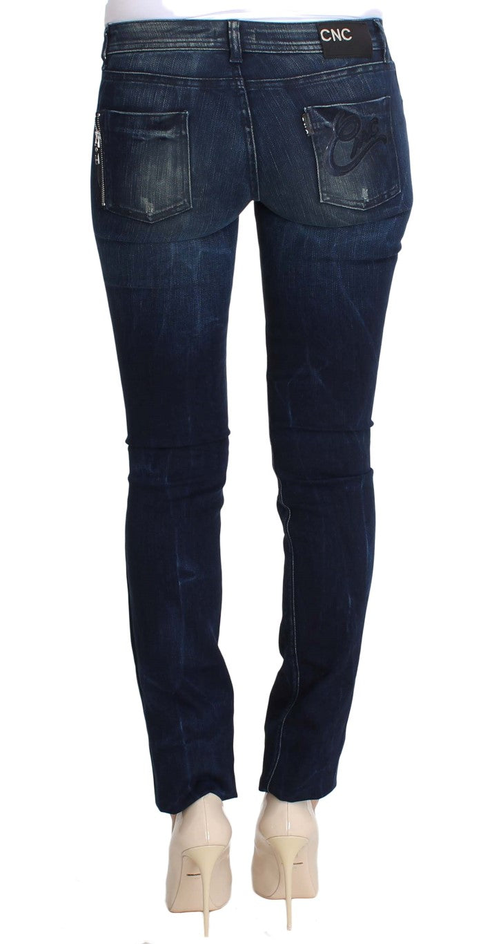 Kostume National Chic Slim Fit Skinny Blue Jeans