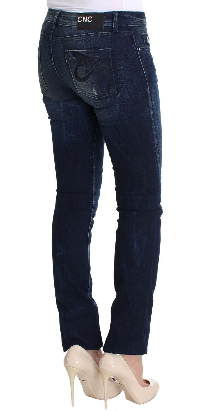 Kostume National Chic Slim Fit Skinny Blue Jeans