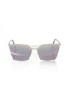 Frankie Morello Silver Metallic Women's Sunglass