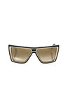 Frankie Morello Black Acetate Women's Sunglass