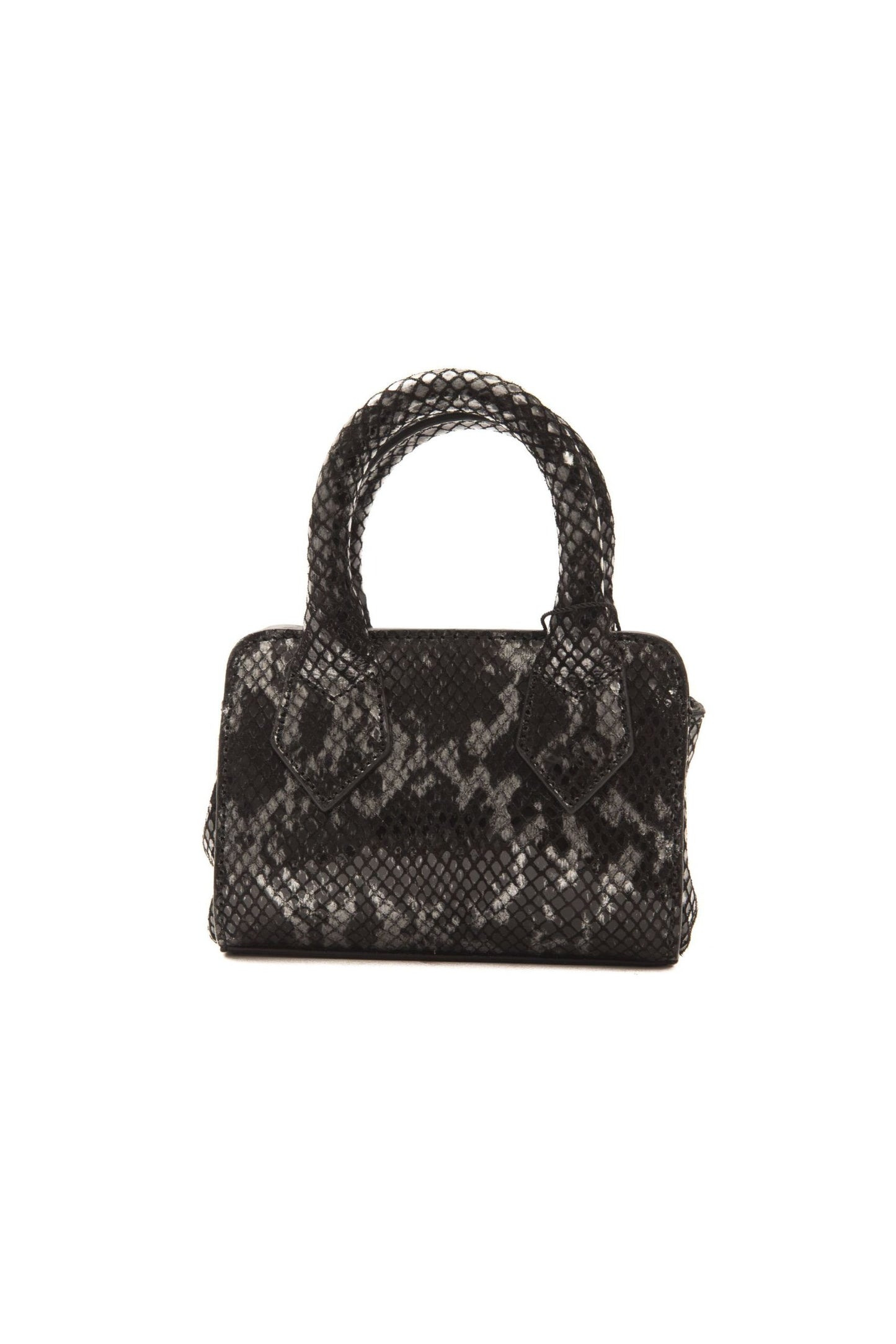 Pompei Donatella Chic mini-taske i læder med pytonprint