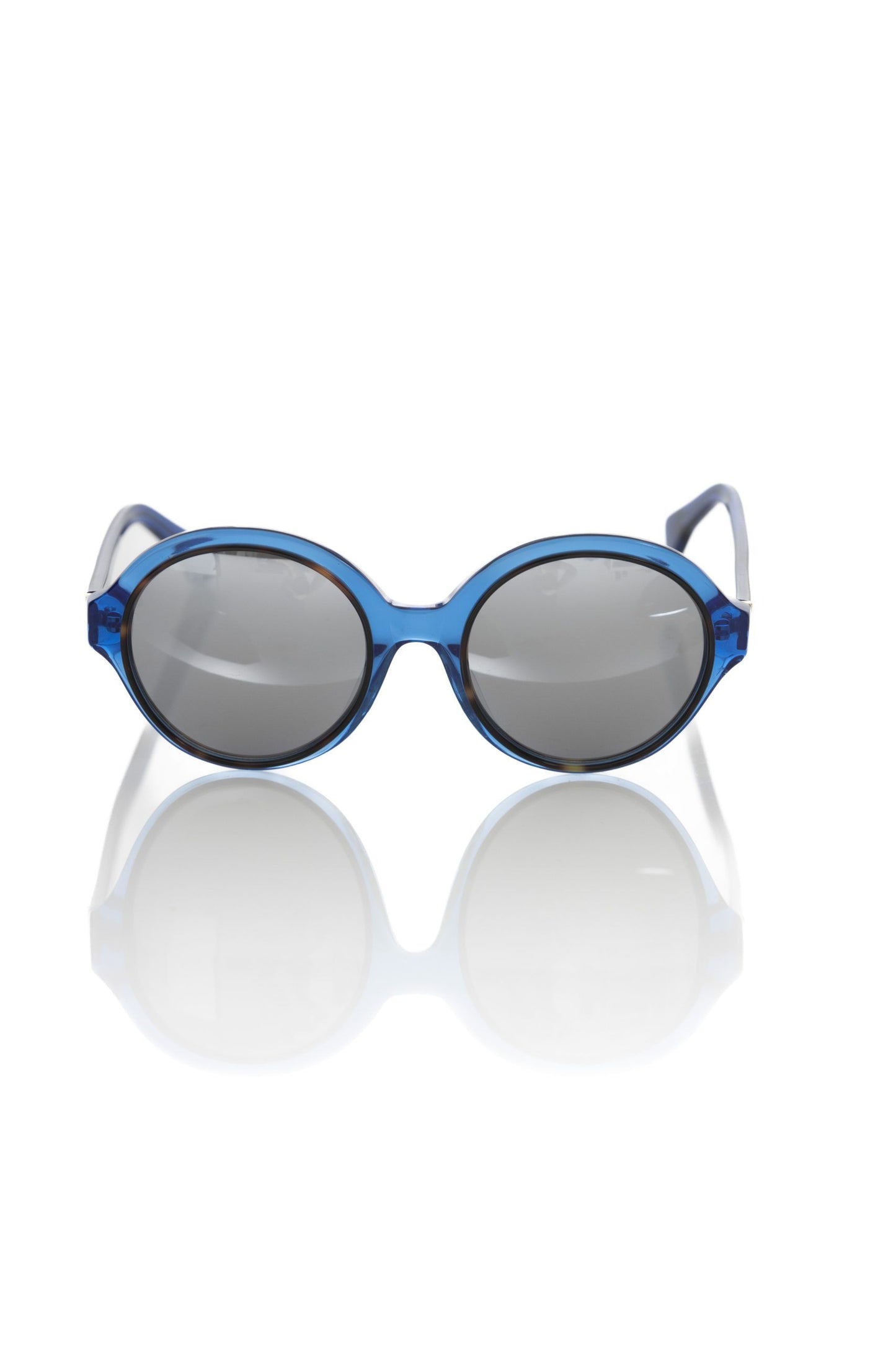 Frankie Morello Blue Acetate Women Sunglass