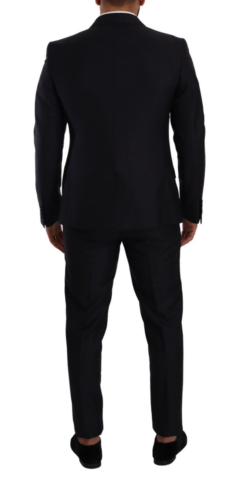 Dolce &amp; Gabbana Elegant Slim Fit uld Silke Cashmere herredragt