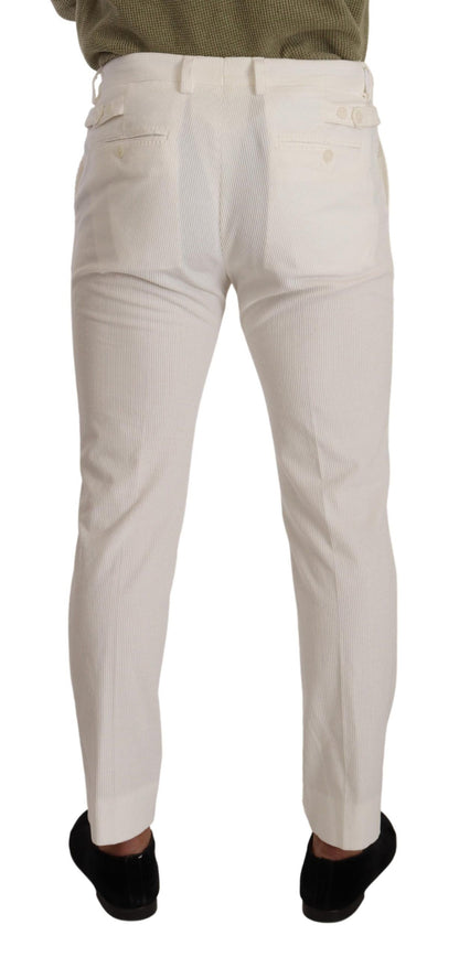 Dolce &amp; Gabbana Elegante Slim Fit Bomuldsbukser