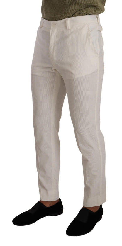 Dolce &amp; Gabbana Elegante Slim Fit Bomuldsbukser
