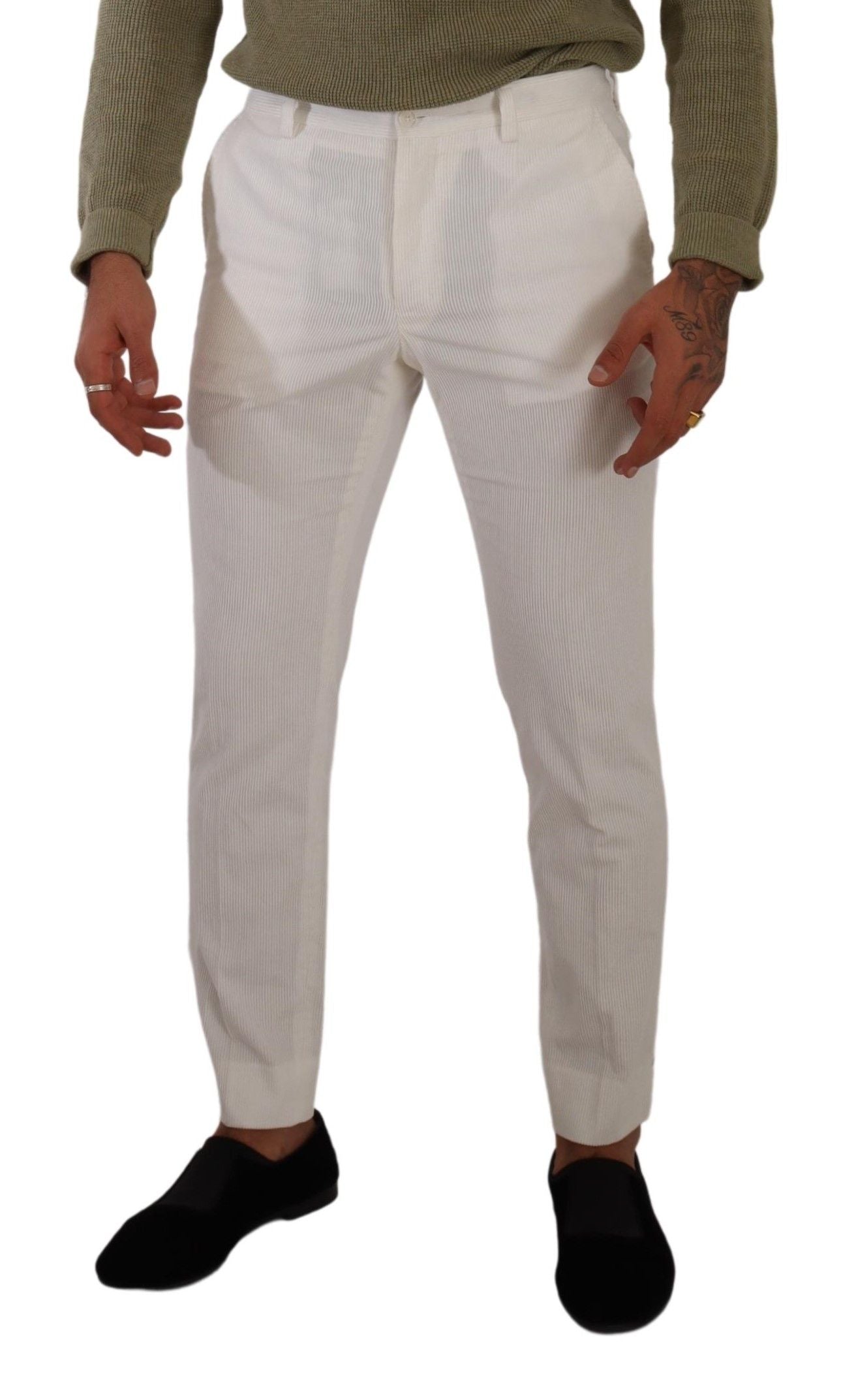 Dolce &amp; Gabbana Elegante Slim Fit Bomuldsbukser