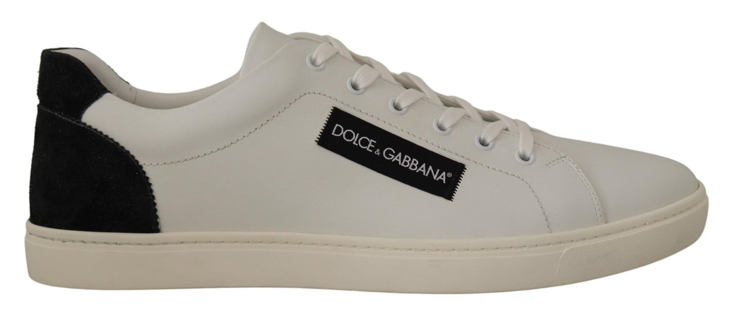 Dolce &amp; Gabbana Tenisi albi eleganti din piele