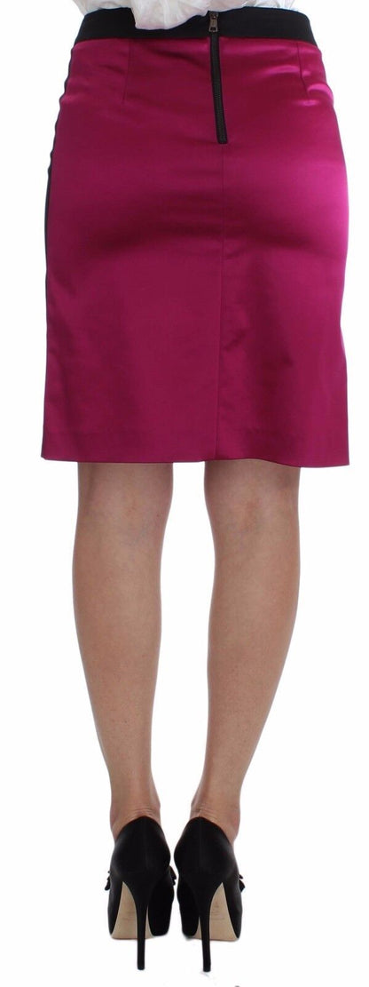 Dolce &amp; Gabbana Elegant blyantnederdel i sort og pink
