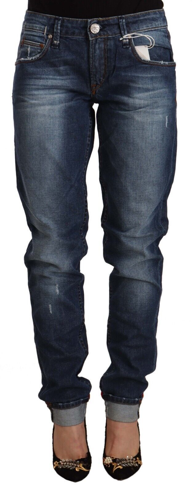 Acht Chic Skinny Fit bomuldsblanding denim