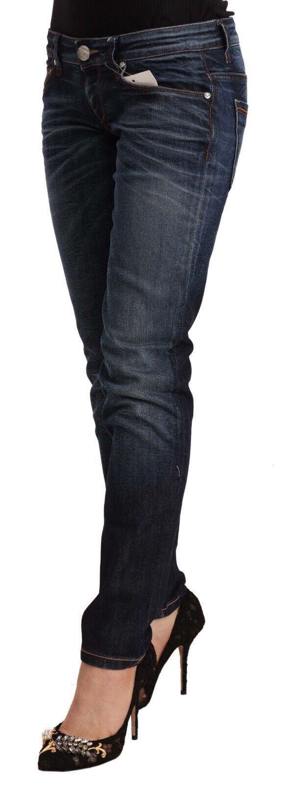 Acht Chic skinny denim jeans med lav talje