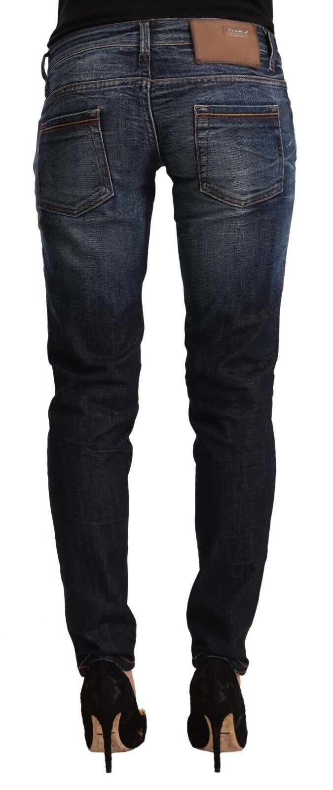 Acht Chic skinny denim jeans med lav talje