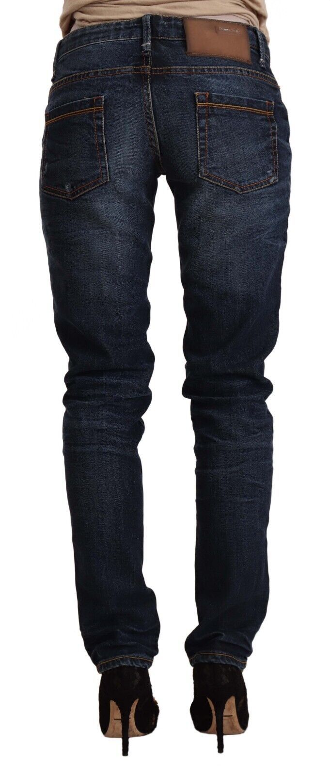 Acht Chic Slim Fit Skinny Denim med lav talje