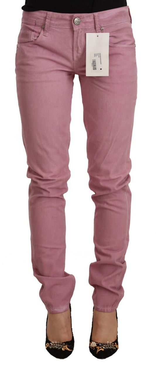 Acht Elegant Pink Slim Fit denim jeans