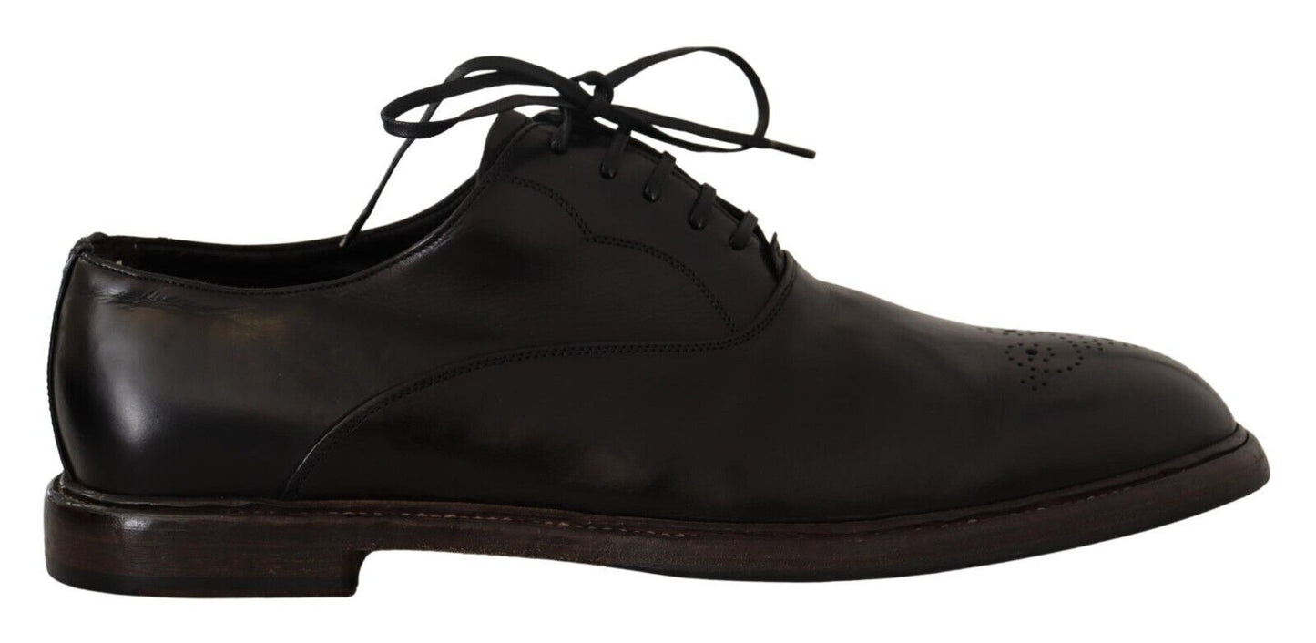 Dolce &amp; Gabbana Pantofi formali eleganti derby din piele neagra