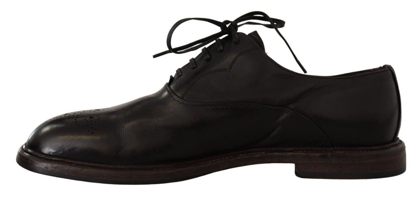 Dolce &amp; Gabbana Pantofi formali eleganti derby din piele neagra