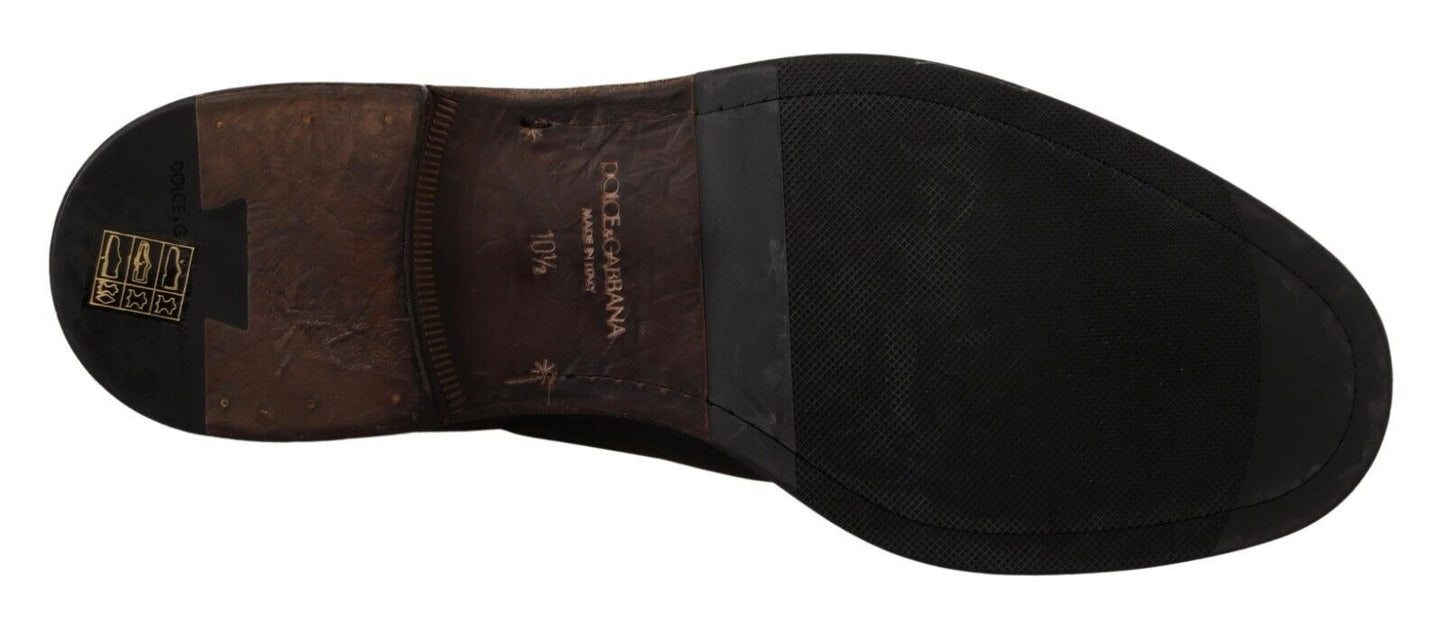 Dolce &amp; Gabbana Pantofi formali eleganti derby din piele neagra