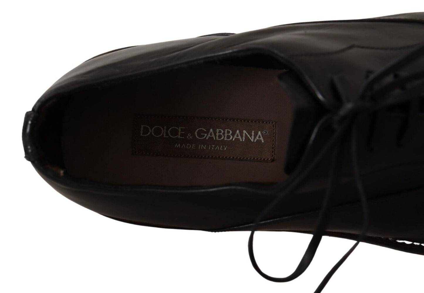 Dolce &amp; Gabbana Pantofi formali eleganti derby din piele neagra