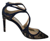 Jimmy Choo Navy Lancer Læder Pumps Elegance Unleashed