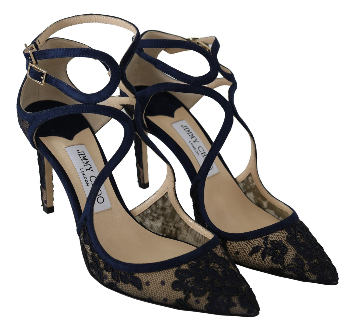 Jimmy Choo Navy Lancer Læder Pumps Elegance Unleashed