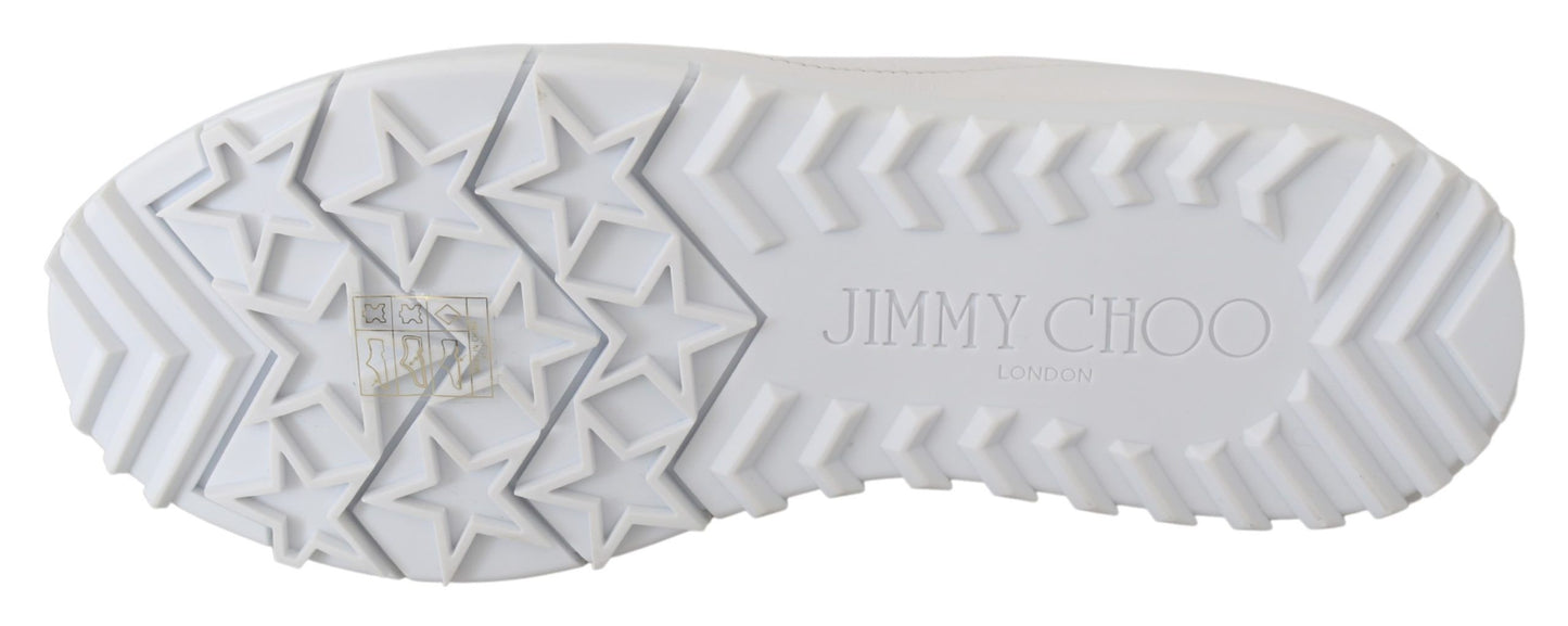 Jimmy Choo Elegante hvide lædersneakers