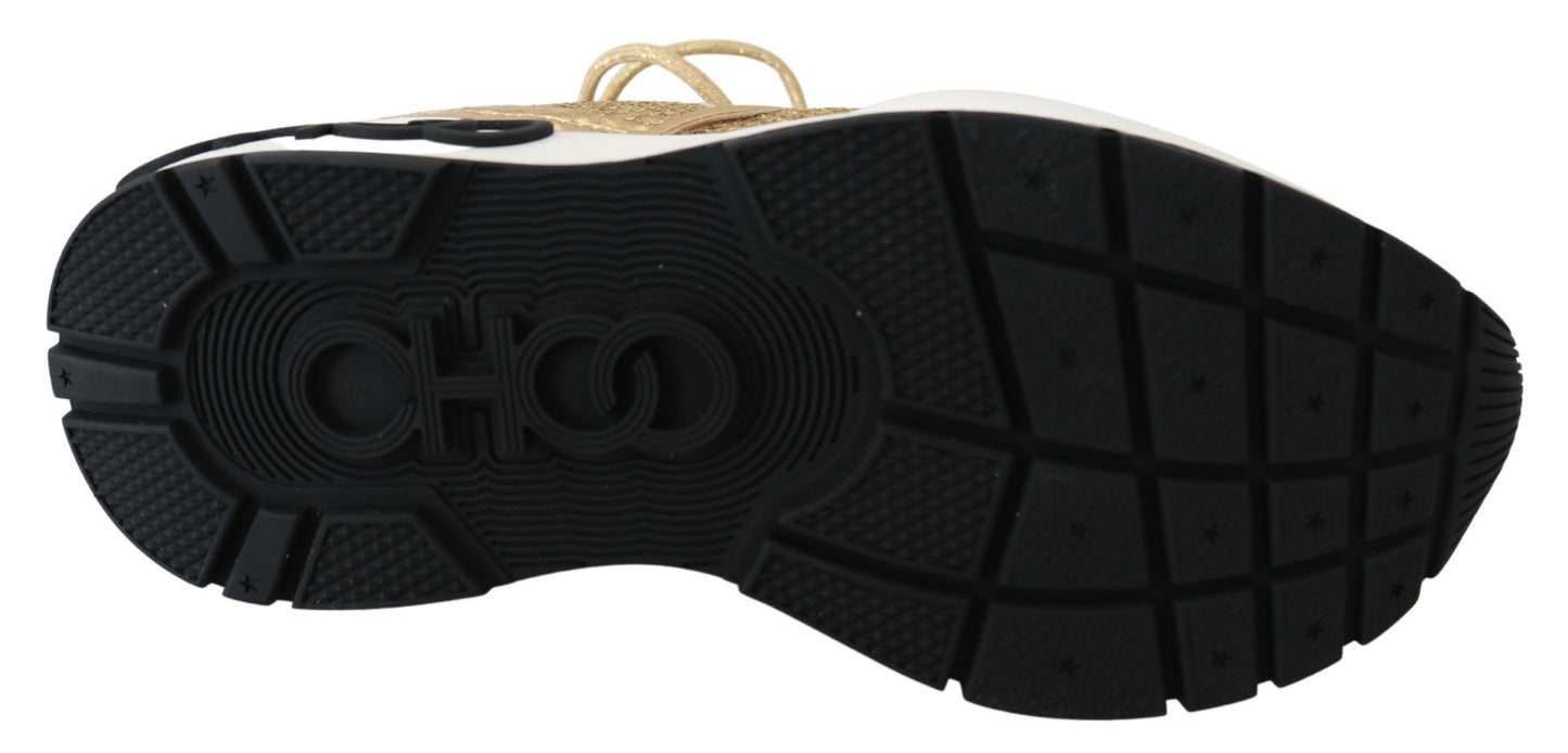 Jimmy Choo Golden Glamour Mesh læder sneakers