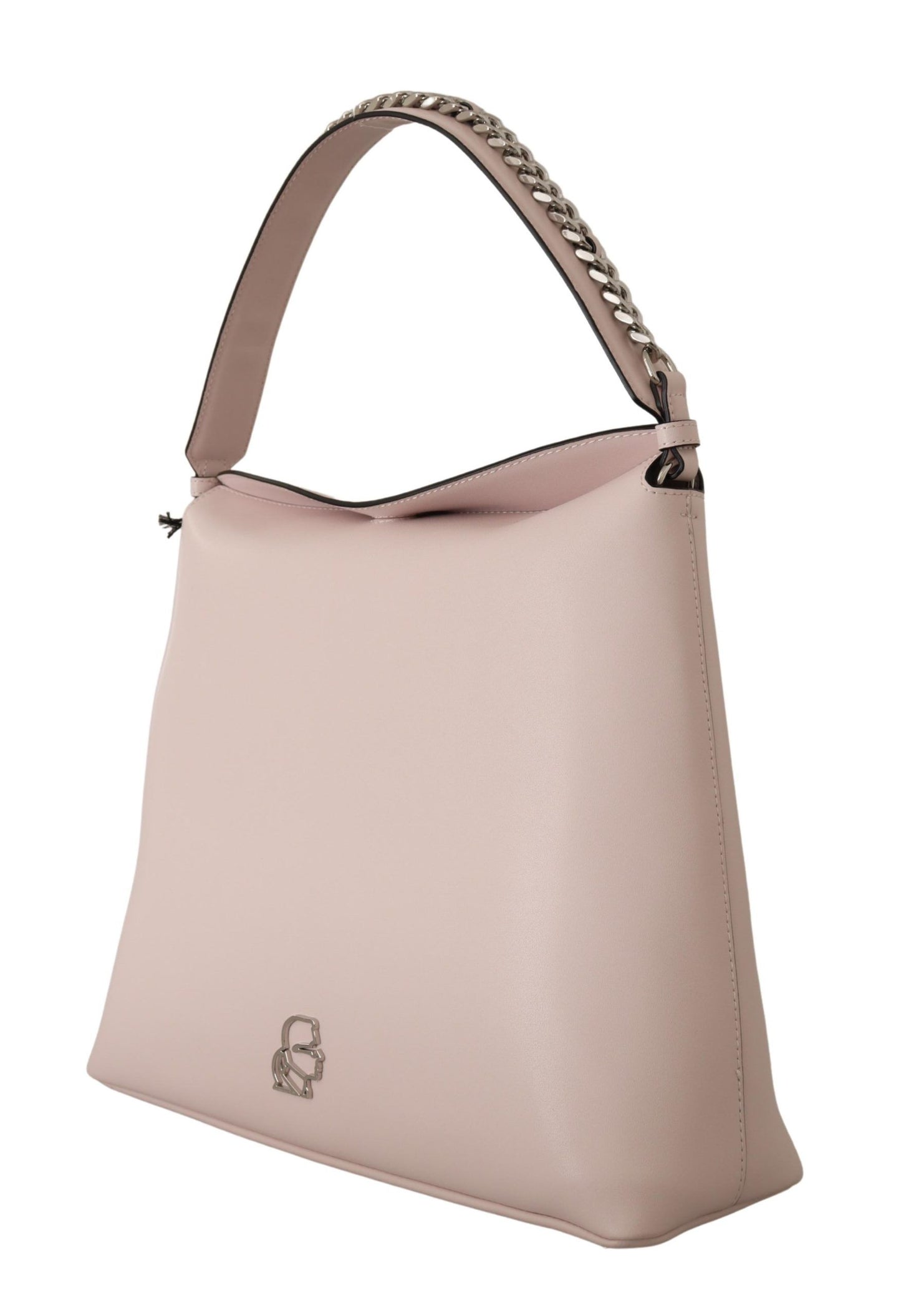 Karl Lagerfeld Elegant Mauve Chalk læder skuldertaske